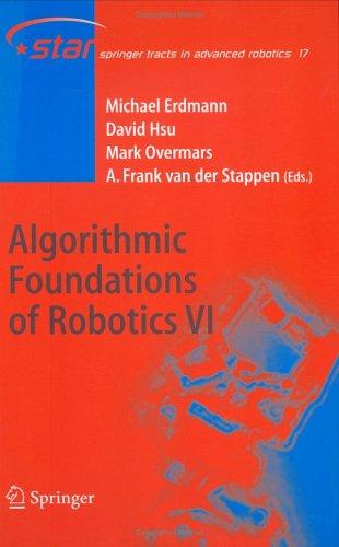 Algorithmic foundations of robotics VI
