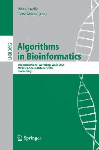 Algorithms in Bioinformatics (vol. # 3692)