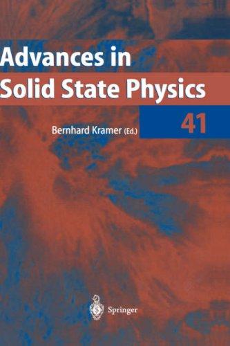 Advances in Solid State Physics 41 (Advances in Solid State Physics) by Bernhard Kramer cover