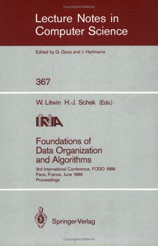 Foundations of Data Organization and Algorithms