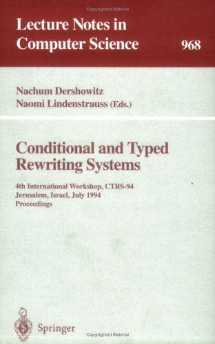Conditional and typed rewriting systems
