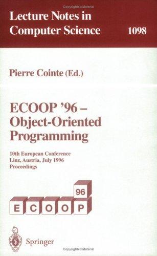 ECOOP '96, object-oriented programming