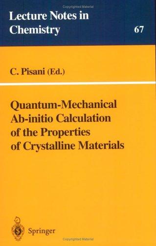 Quantum-mechanical ab-initio calculation of the properties of crystalline materials