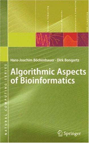 Algorithmic aspects of bioinformatics