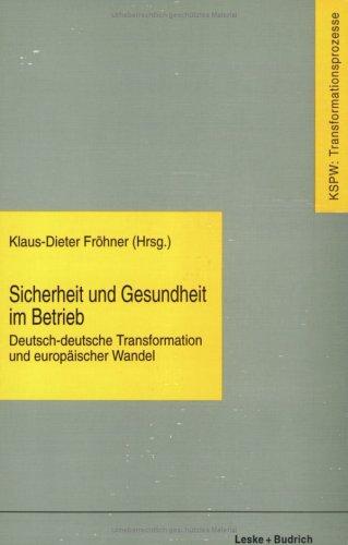 Sicherheit und Gesundheit im Betrieb by  cover