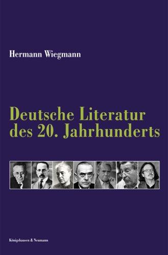 Die deutsche Literatur des 20. Jahrhunderts by Hermann Wiegmann cover