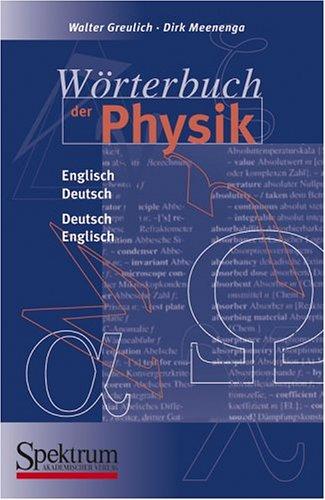 Wörterbuch der Physik by Walter Greulich cover