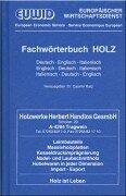 Fachwörterbuch Holz by Casimir Katz cover