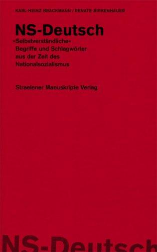 NS-Deutsch by Karl-Heinz Brackmann cover