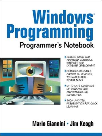 Windows programming programmer's notebook
