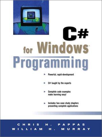 C# for windows programming