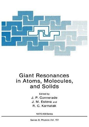 Giant resonances in atoms, molecules, and solids