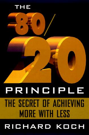 The 80/20 principle by Koch, Richard cover