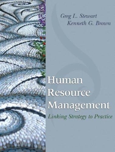 Human resource management by Greg L. Stewart, Kenneth G. Brown cover