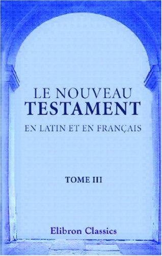 Le Nouveau Testament en latin et en français by  cover