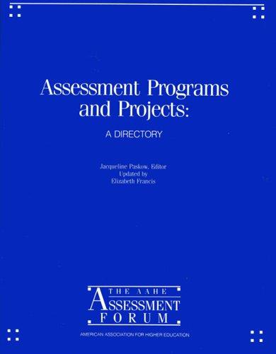Assessment Programs and Projects by Jaqueline Paskow cover