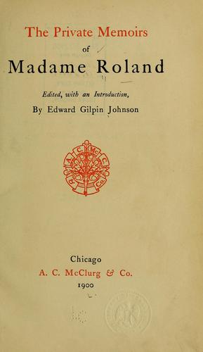 Mémoires de Madame Roland