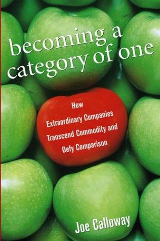 Becoming a Category of One