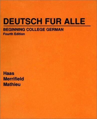 Deutsch für alle by Haas, Werner, Werner Haas, Doris Fulda Merrifield, Gustave Bording Mathieu cover
