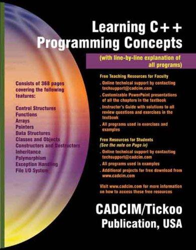 Learning C++ Programming Concepts (with line by line explanation of all programs)