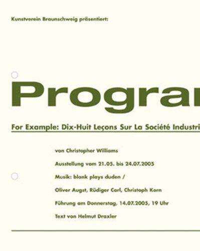 Program, for Example by Christopher Williams cover