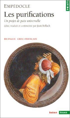 Les purifications by Empedocles, Empédocle, Jean Bollack cover