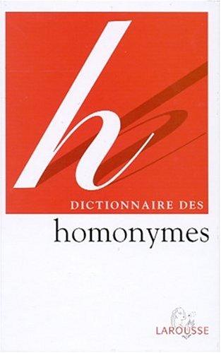 Dictionnaire des homonymes by Tanet cover