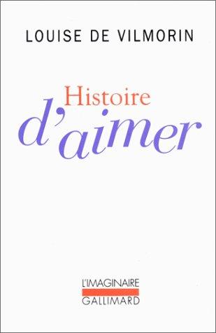 Histoire d'aimer by Louise de Vilmorin cover