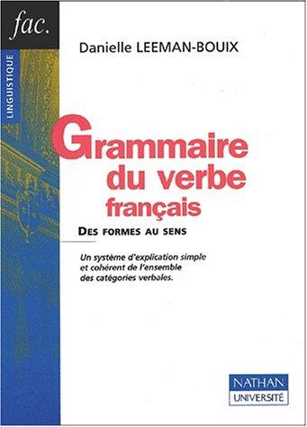 Grammaire du verbe français by Leeman-Bouix cover