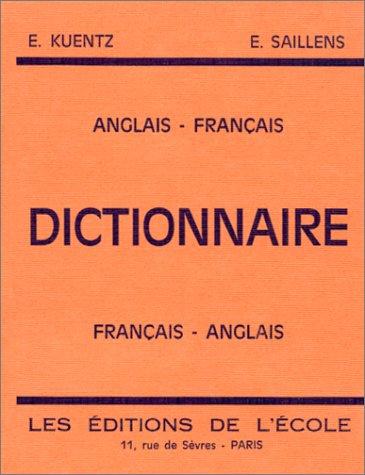 Dictionnaire anglais-français et français-anglais by Eugène Kuentz cover