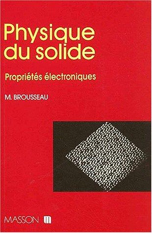 Physique du solide by Max Brousseau cover