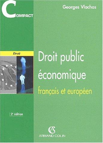 Droit public économique français et européen by Lachos, Vlachos cover