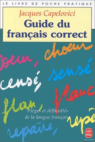 Guide du français correct by Jacques Capelovici cover