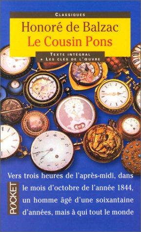 Le cousin Pons by Honoré de Balzac cover