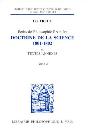 Écrits de philosophie première