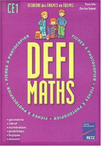 Défi maths CE1 by Colin, Redoute cover