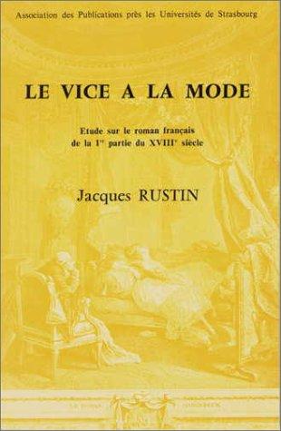 Le vice à la mode by Jacques Rustin cover