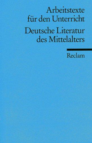 Des Mittelalters (Deutsche Literatur) by Rudiger Brandt cover