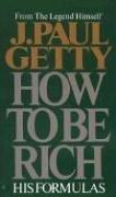 How to be rich by J. Paul Getty cover