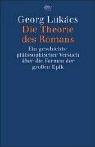 Theorie DES Romans by György Lukács cover