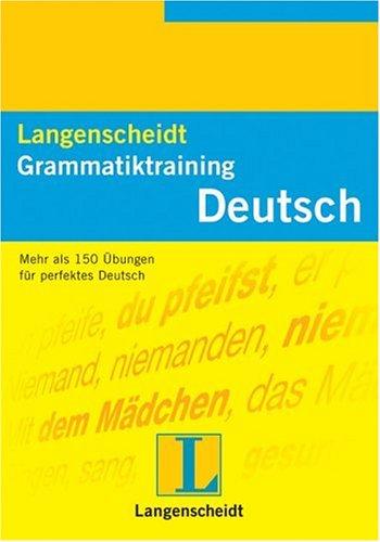 Langenscheidt Grammatiktraining Deutsch by Grazyna Werner cover