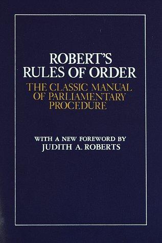 Robert's Rules of Order