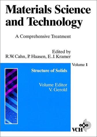 Materials Science and Technology, Structure of Solids  (Structure of Solids)