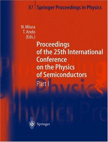 Proceedings Of The 25th International Conference On The Physics Of Semiconductors