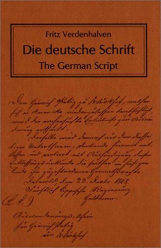 Die deutsche Schrift by Fritz Verdenhalven cover