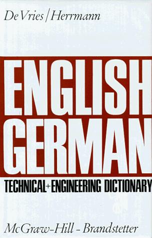 English-German technical and engineering dictionary