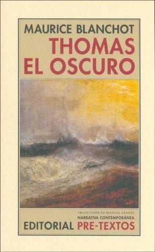 Thomas El Oscuro by Maurice Blanchot, Maurice Blanchot cover