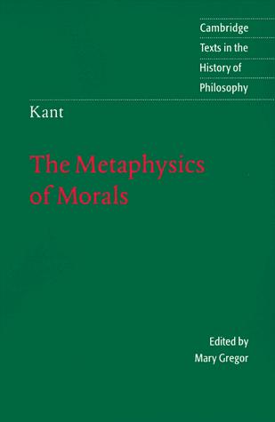 Metaphysik der Sitten