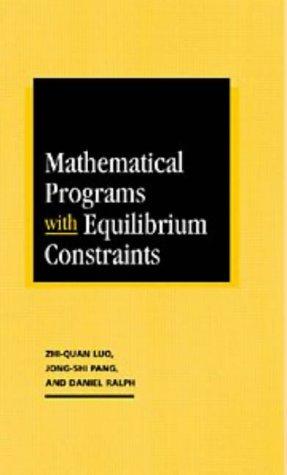Mathematical programs with equilibrium constraints