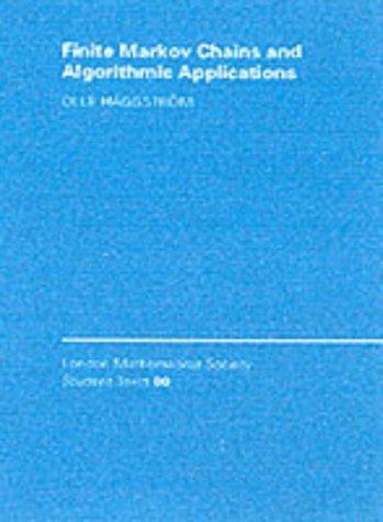 Finite Markov chains and algorithmic applications by Olle Häggström cover